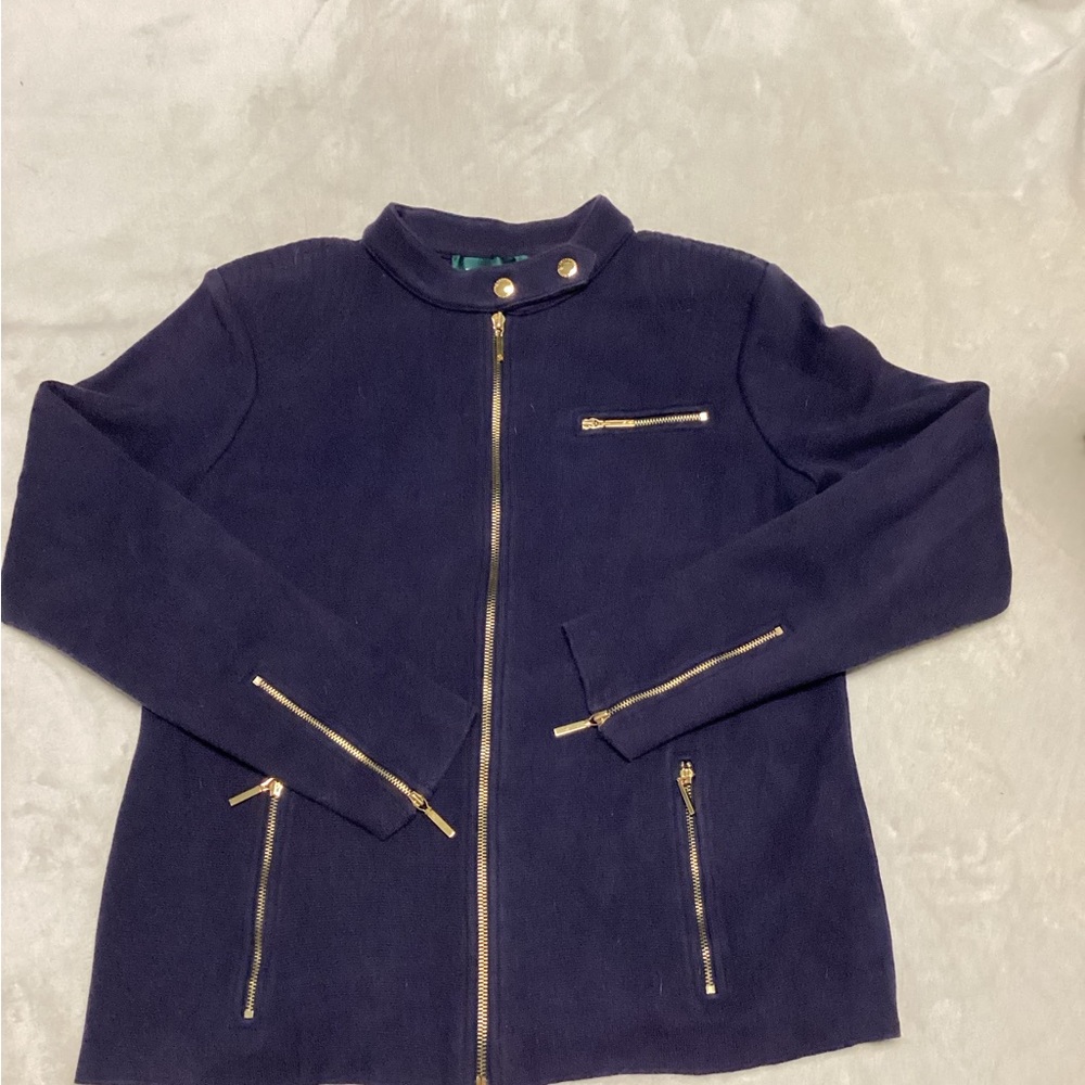 Ralph Lauren Deep Blue Jacket with Gold Accents